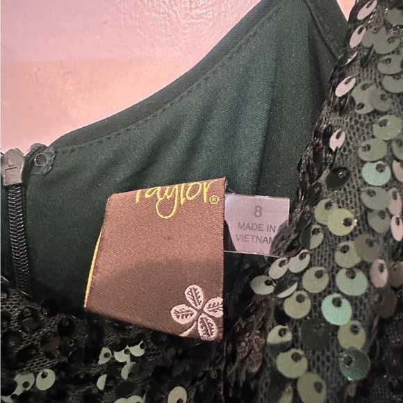 Taylor’s dress size 8 shimmer green - Picture 5 of 5